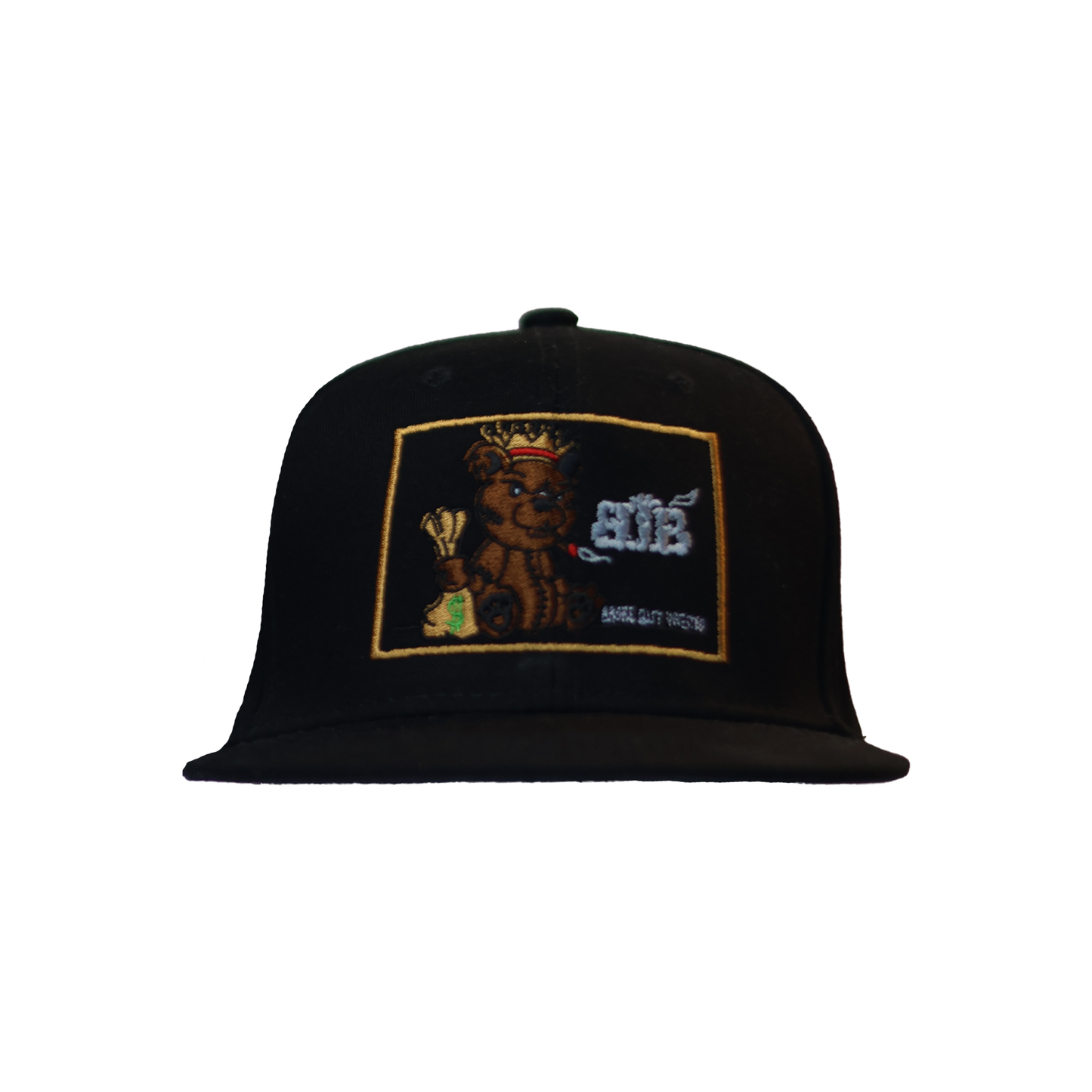 Black Stunting Flat Teddy Design Cap