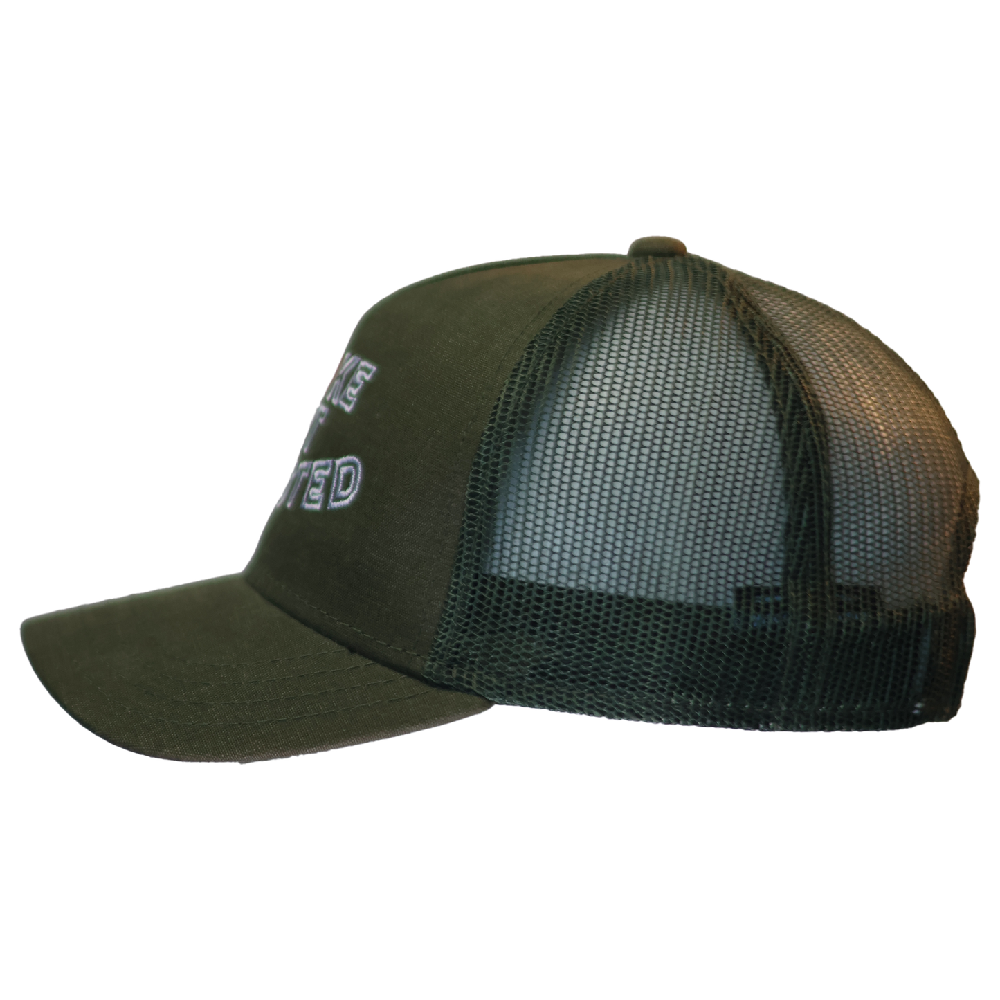 Stone Grey “broken heart” Design Curved Cap
