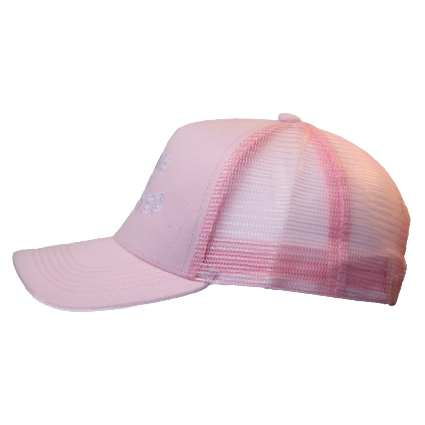 Pink “broken heart” Design Curved Cap